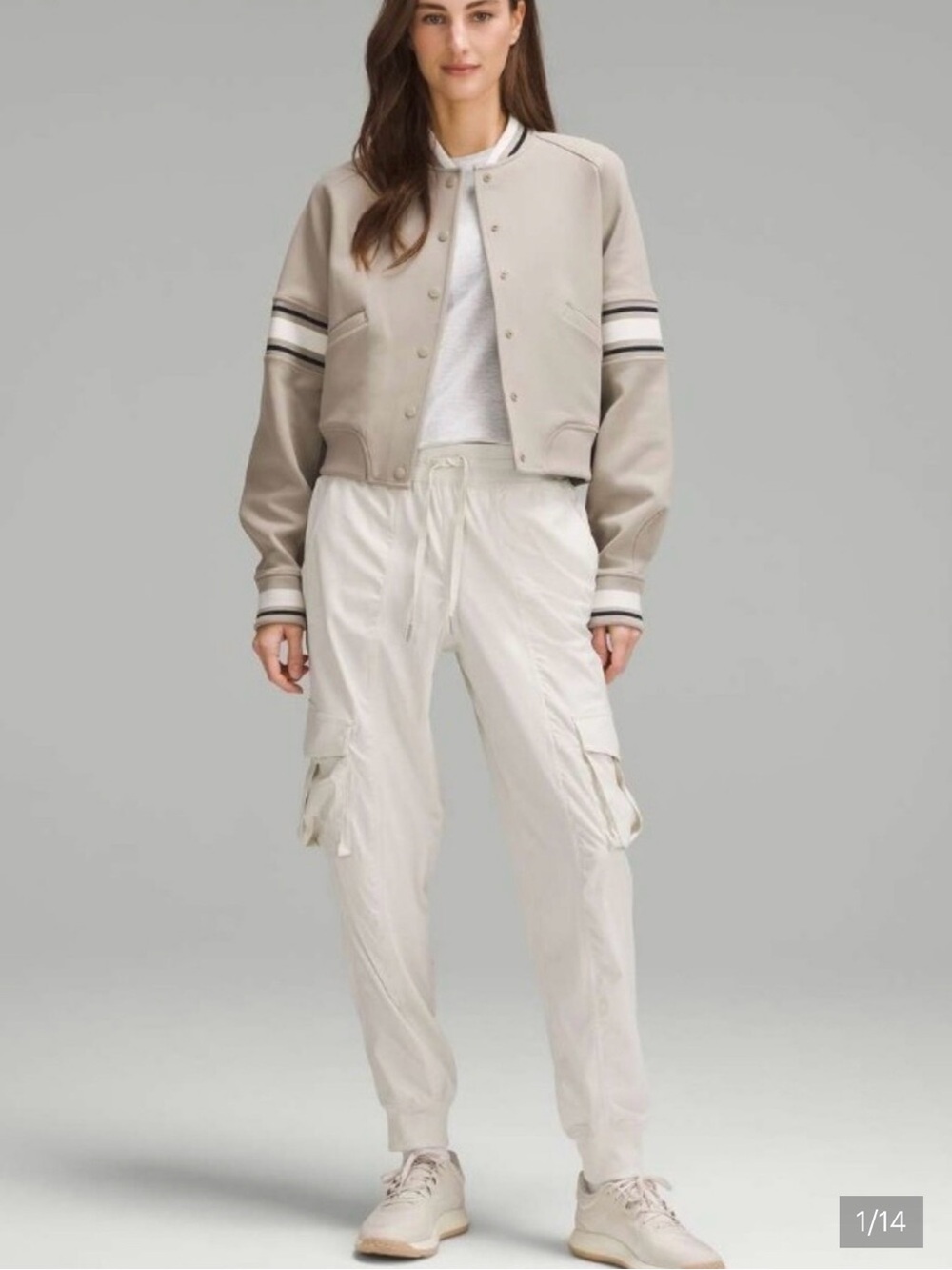lululemon athletica Cream Cargo Jogger Pants
